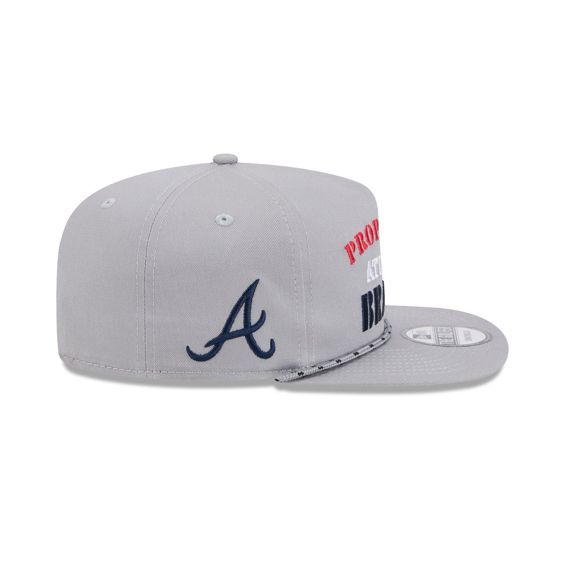 Atlanta Braves Vintage Gray Rope Golfer Hat Male Product Image