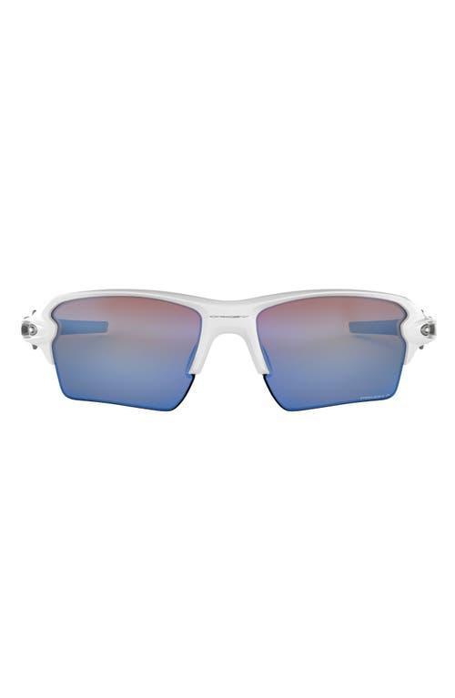 Oakley Mens OO9188 Flak 2.0 XL 59mm Polarized Rectangle Sunglasses - Matte Black/Prizm Deep Water Product Image