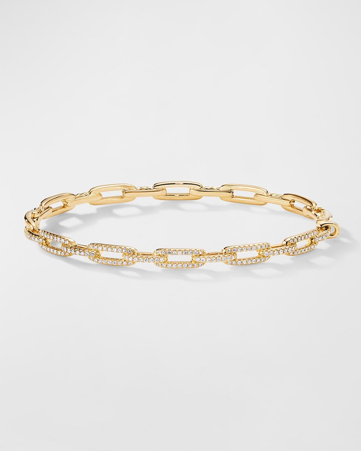 Womens Stax Chain Link Bracelet in 18K Yellow Gold Product Image