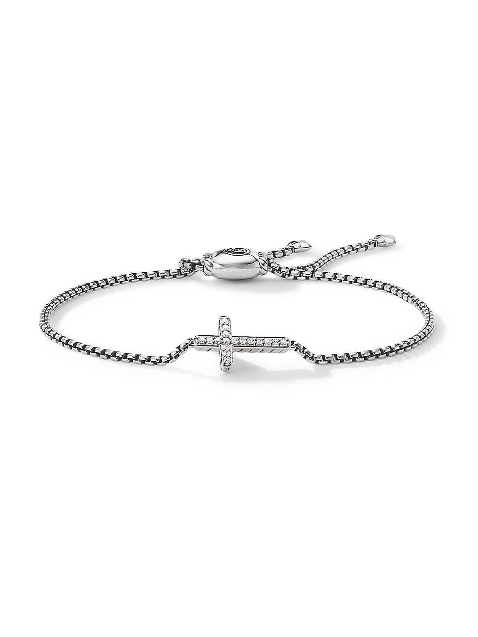 David Yurman Pave Cross Bracelet with Diamonds Product Image
