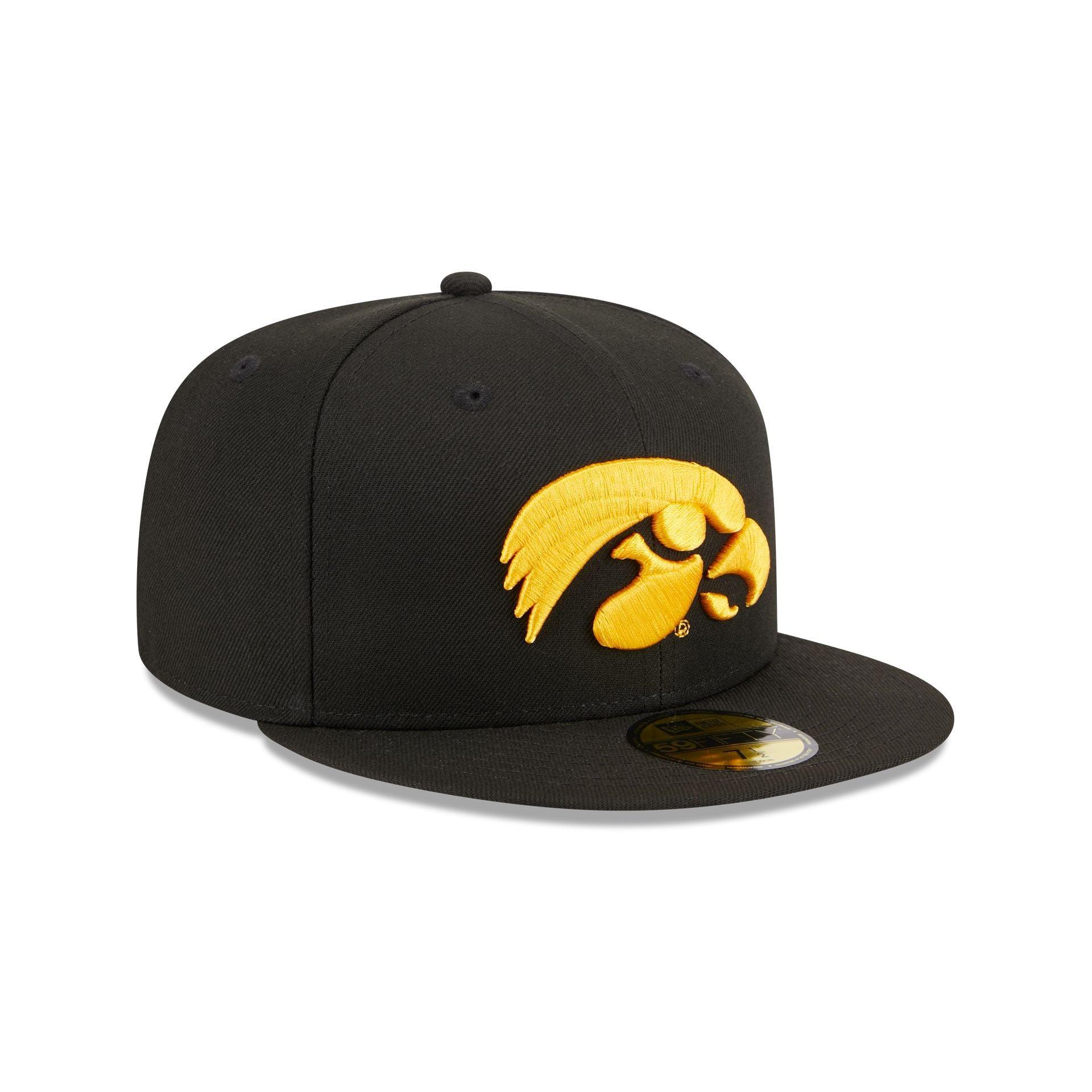 Iowa Hawkeyes Black 59FIFTY Fitted Hat Male Product Image