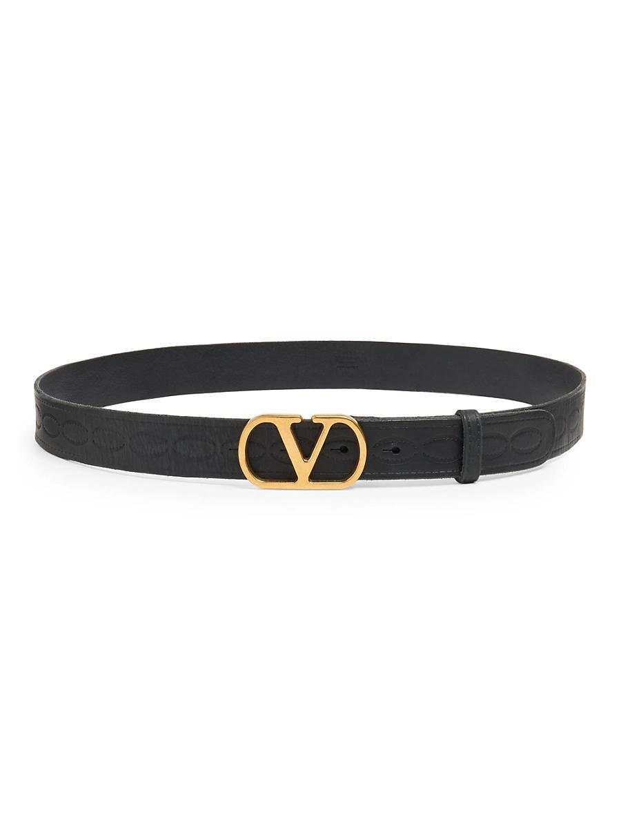 Mens VLogo Signature Calfskin Belt 30MM Product Image