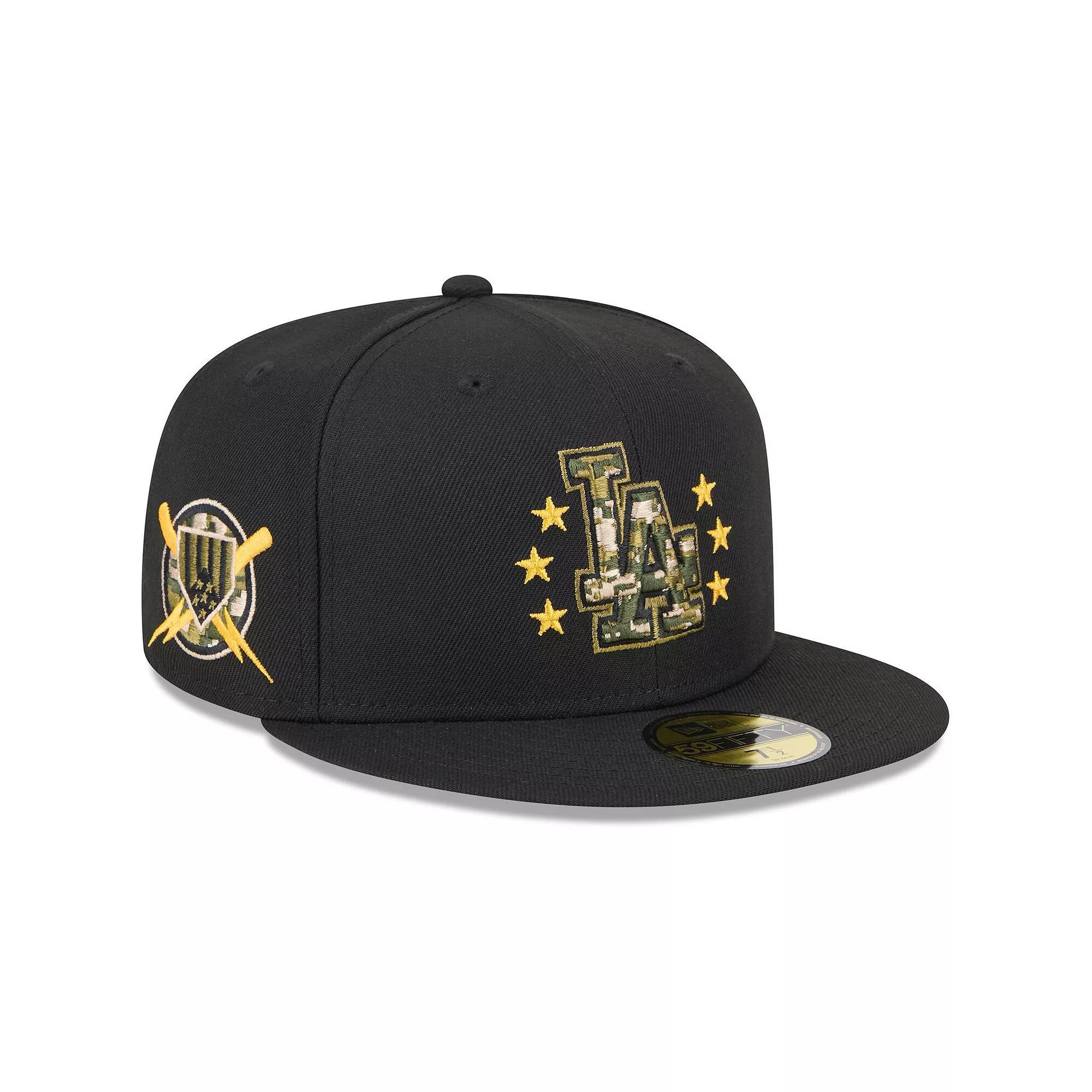 Brand New Era Sized Black 59FIFTY Fitted Hat Male Product Image