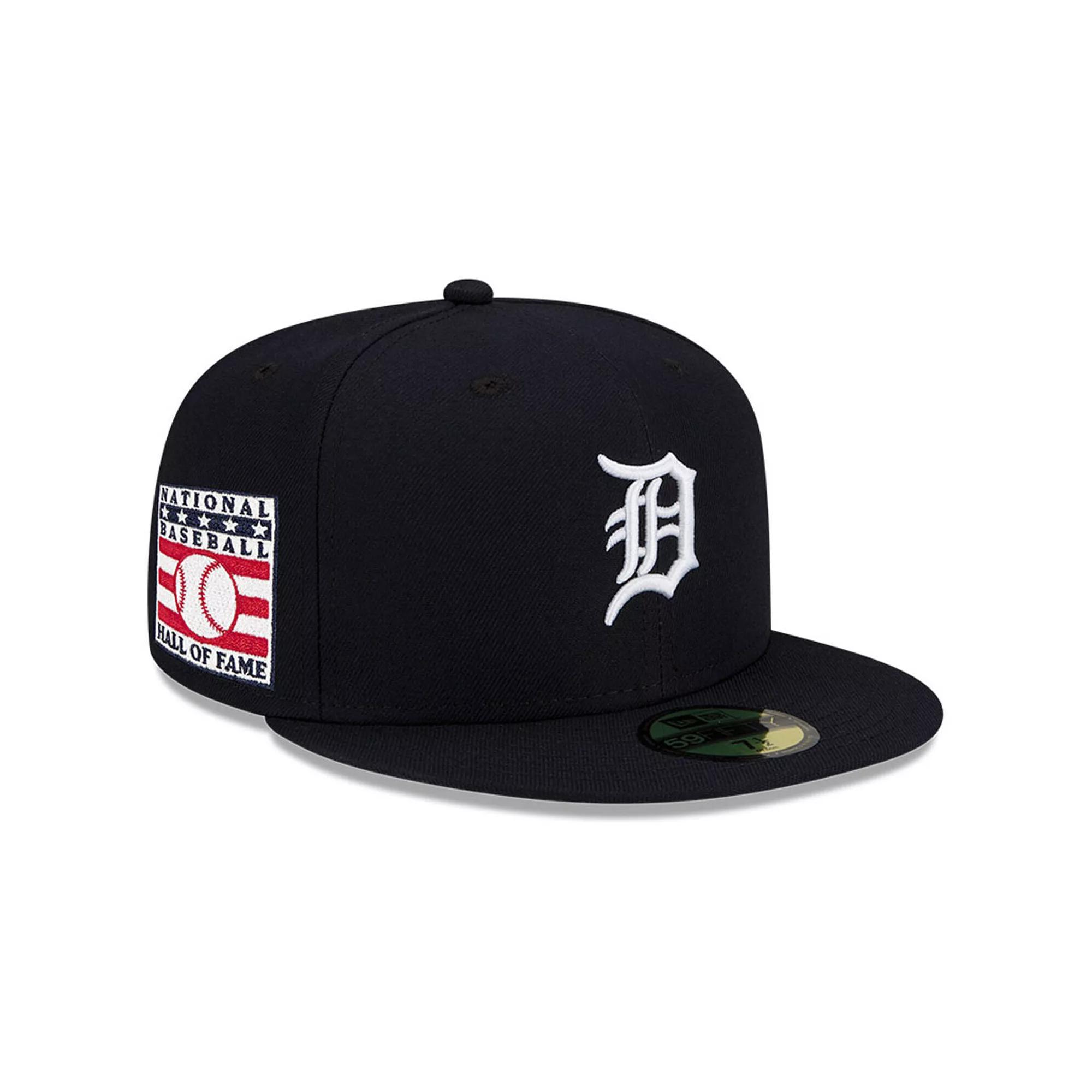 Men's New Era Navy Detroit Tigers National Baseball Hall of Fame 59FIFTY Fitted Hat, Size: 7 1/8, Blue Product Image