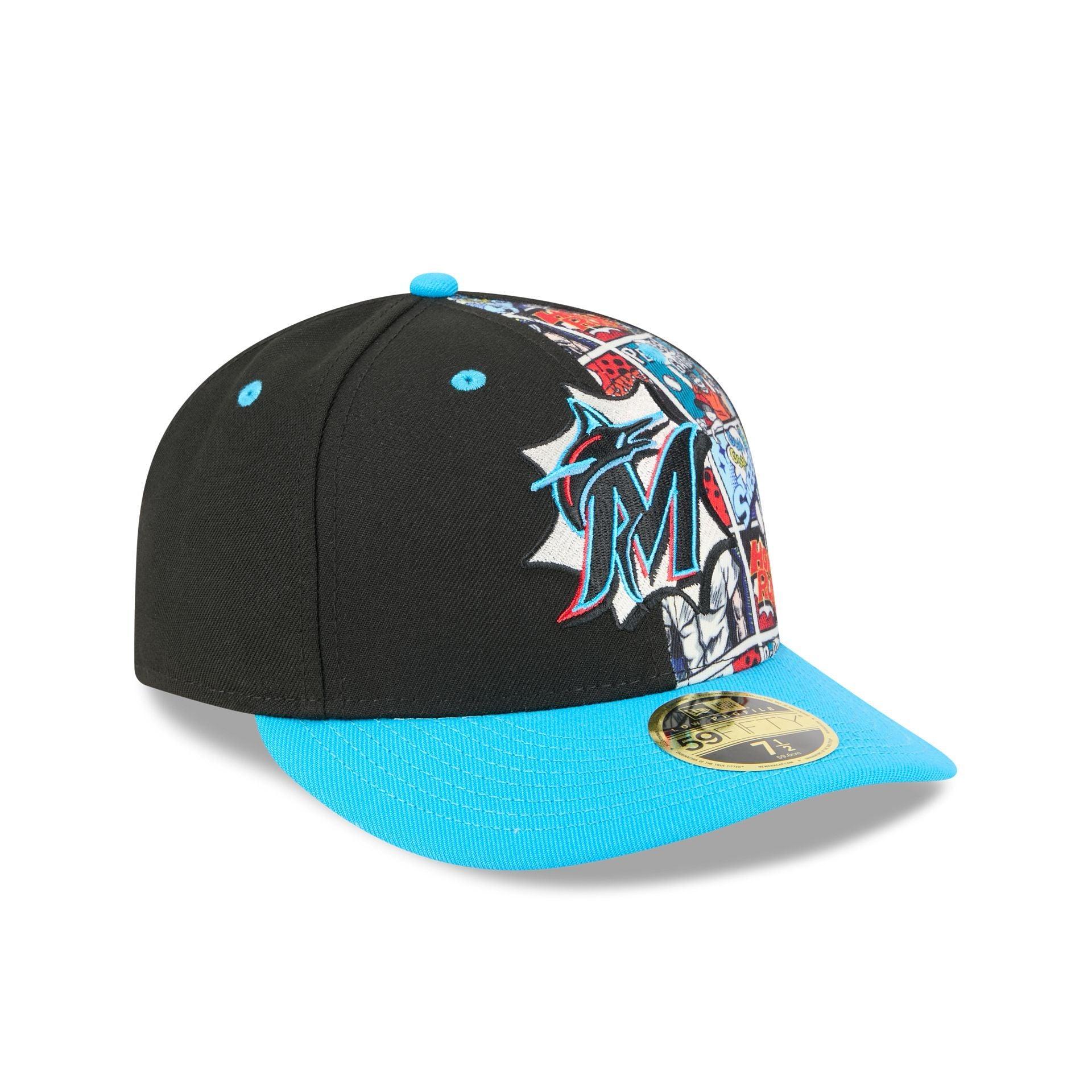 Miami Marlins Diamond Hero Edition Low Profile 59FIFTY Fitted Hat Male Product Image