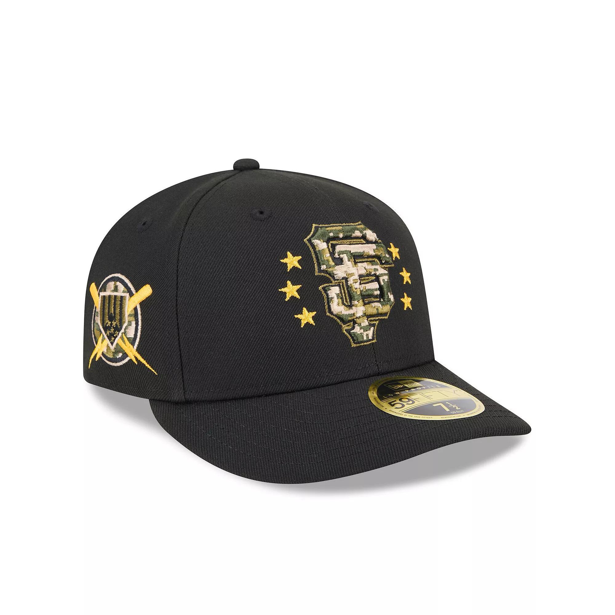 Men's New Era  Black San Francisco Giants 2024 Armed Forces Day Low Profile 59FIFTY Fitted Hat, Size: 7 3/8 Product Image