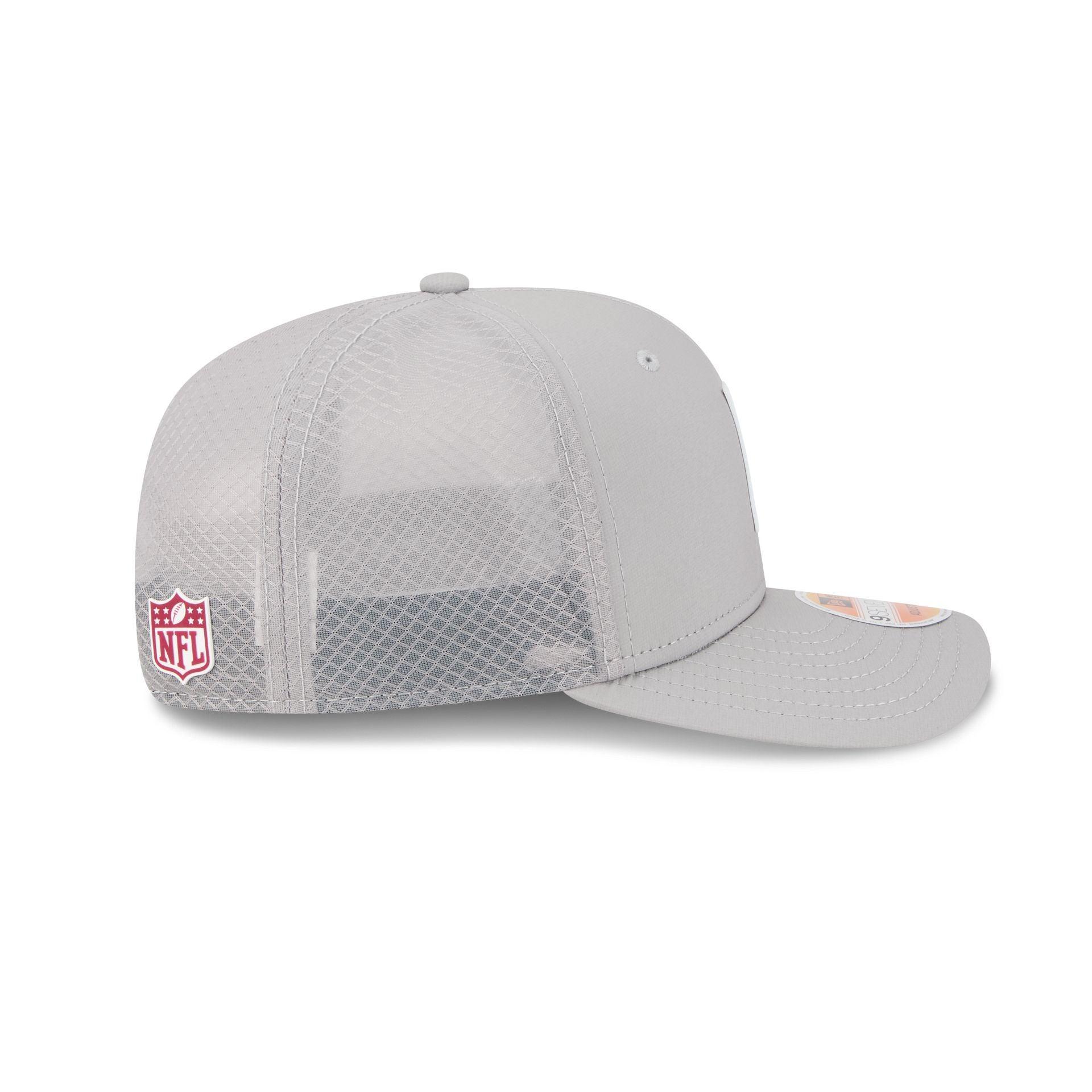 Washington Commanders 2025 Sideline Hot Weather Gray 9SEVENTY Trucker Hat Male Product Image