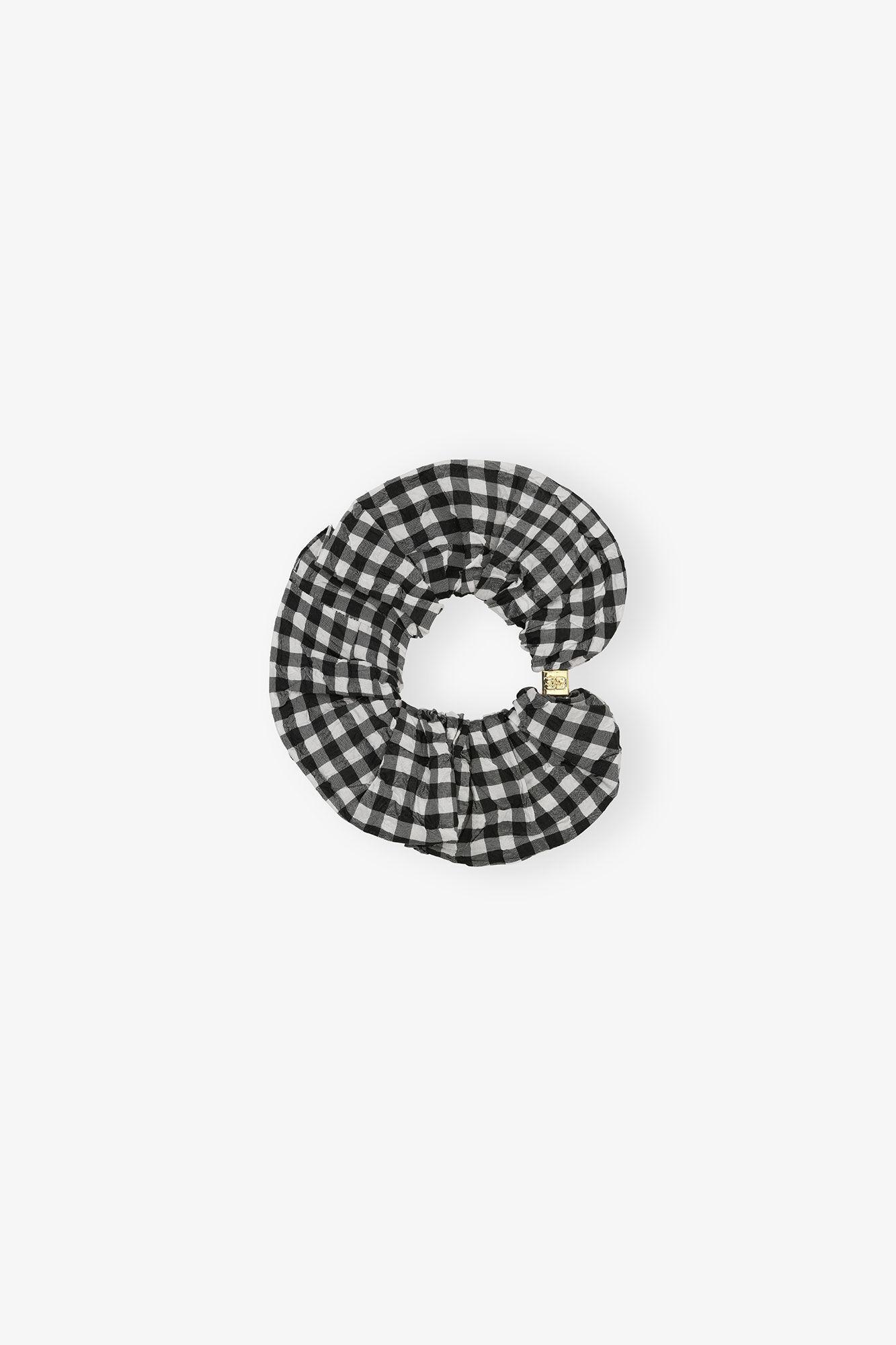Black Check Scrunchie Product Image