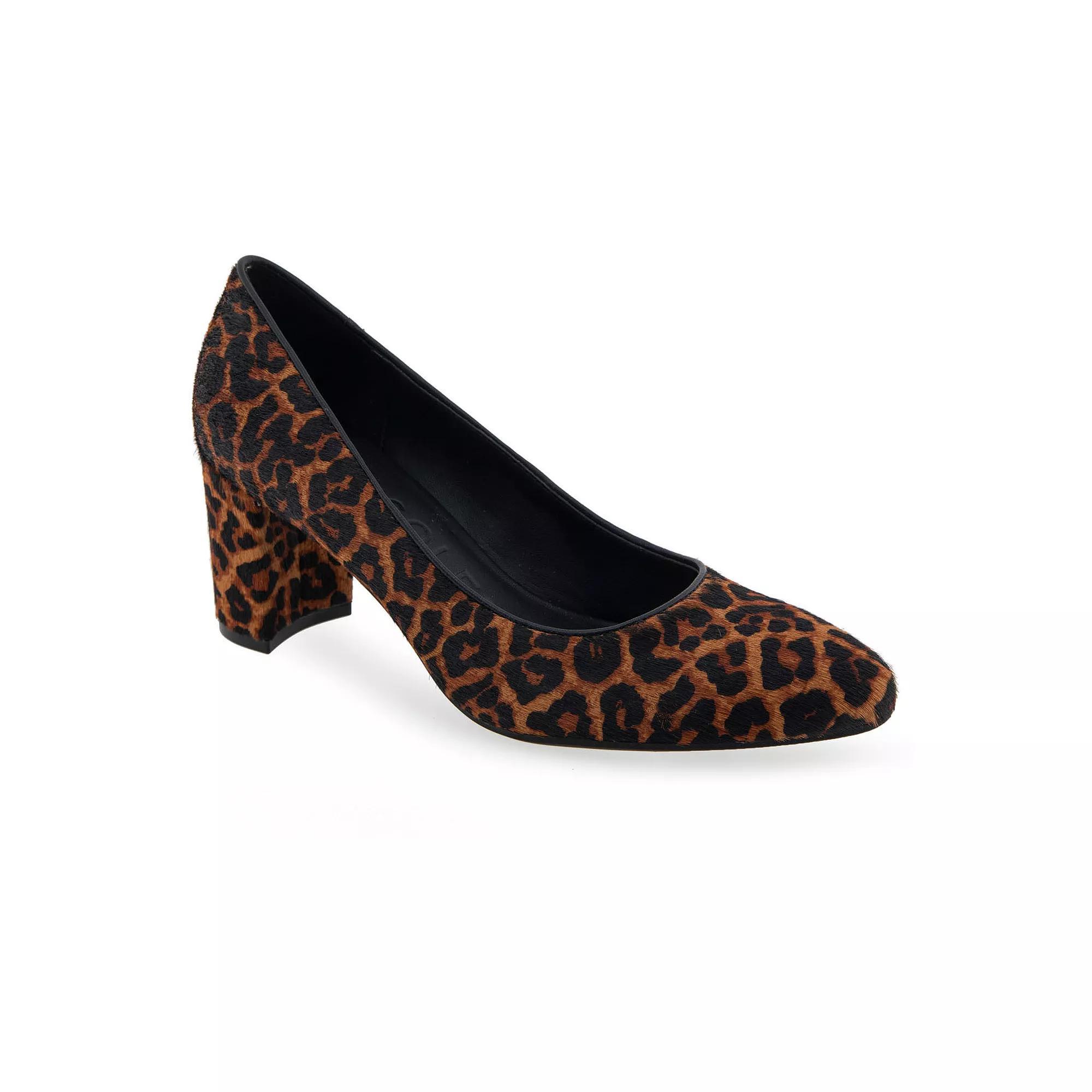 Aerosoles Betsy Womens Leather Dress Pumps Beige Product Image