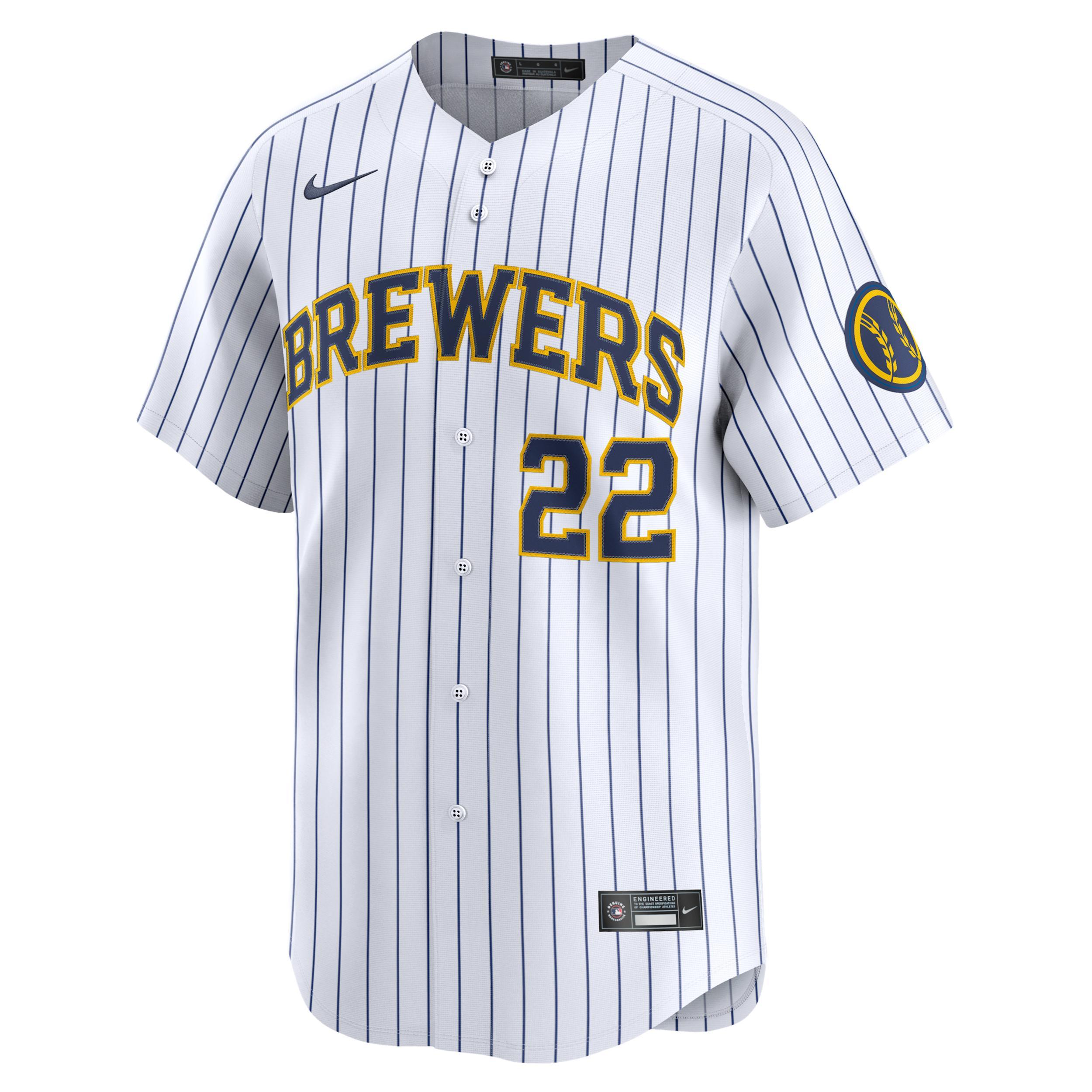 Christian Yelich Milwaukee Brewers Nike Men's Dri-FIT ADV MLB Limited Jersey Product Image