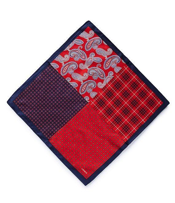 Cremieux 4-Square Woven Silk Pocket Square Product Image
