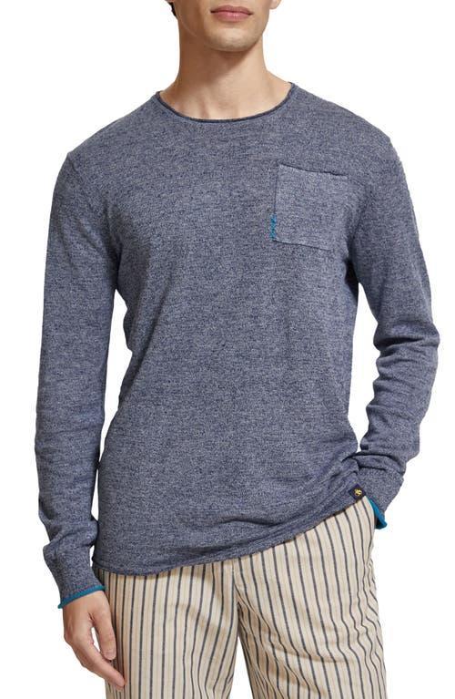 Men's Melange Linen-Cotton T-Shirt Product Image
