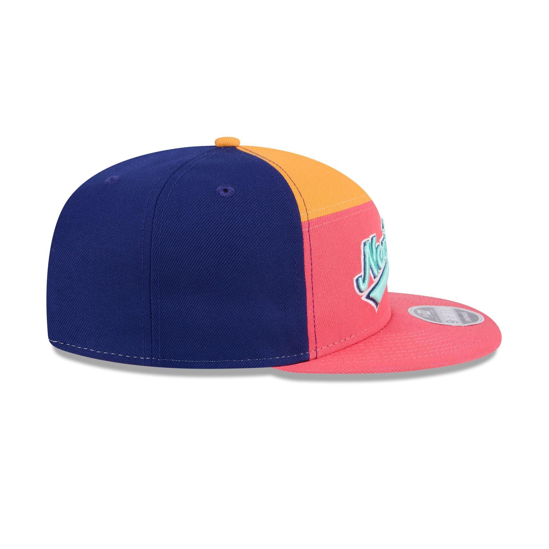 Philadelphia Eagles Coral 9FIFTY Split Panel Snapback Hat Male Product Image