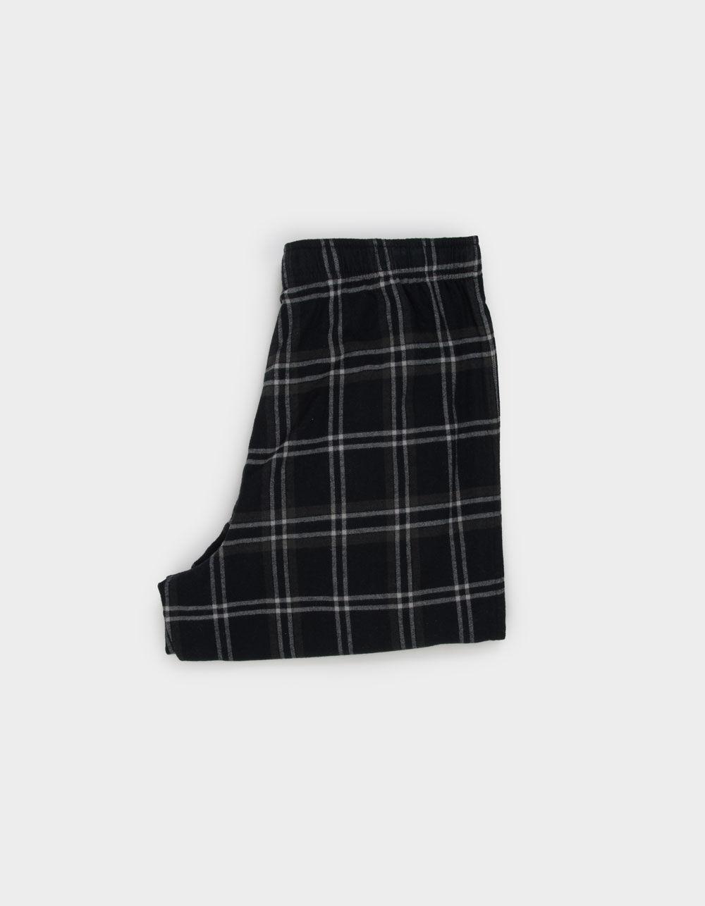 RSQ Mens Pajama Pants - BLK/DK GRY Product Image