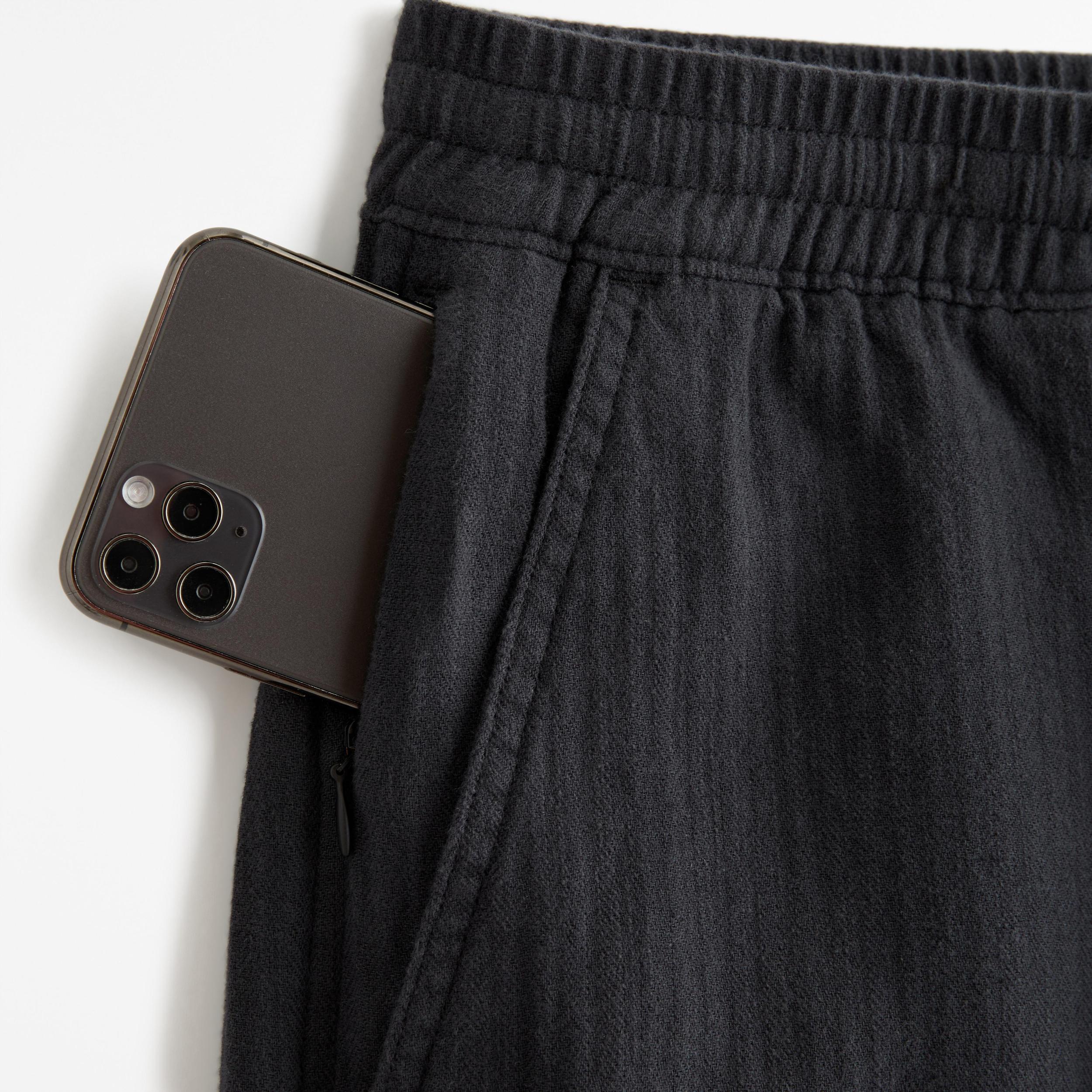 Linen-Blend Pull-On Short Product Image