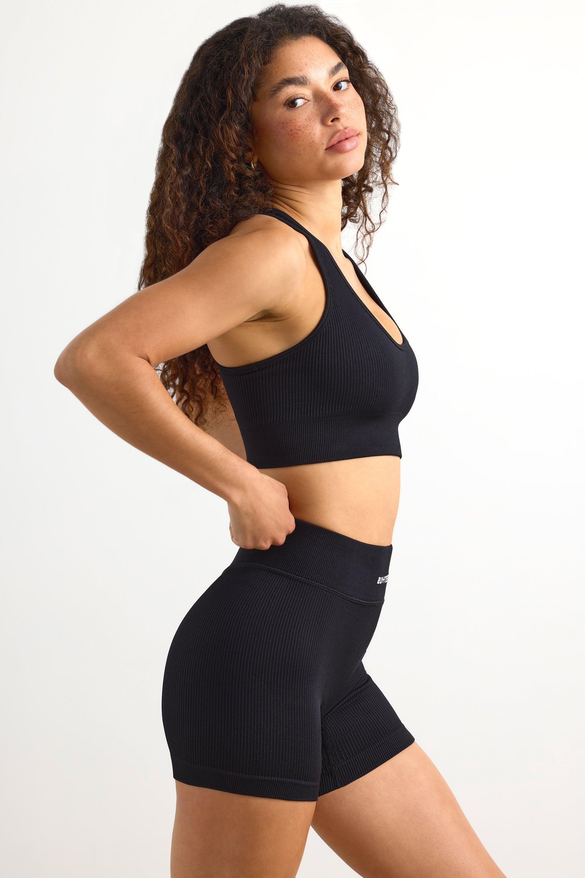 FlexiRib Mini Shorts in Black Product Image
