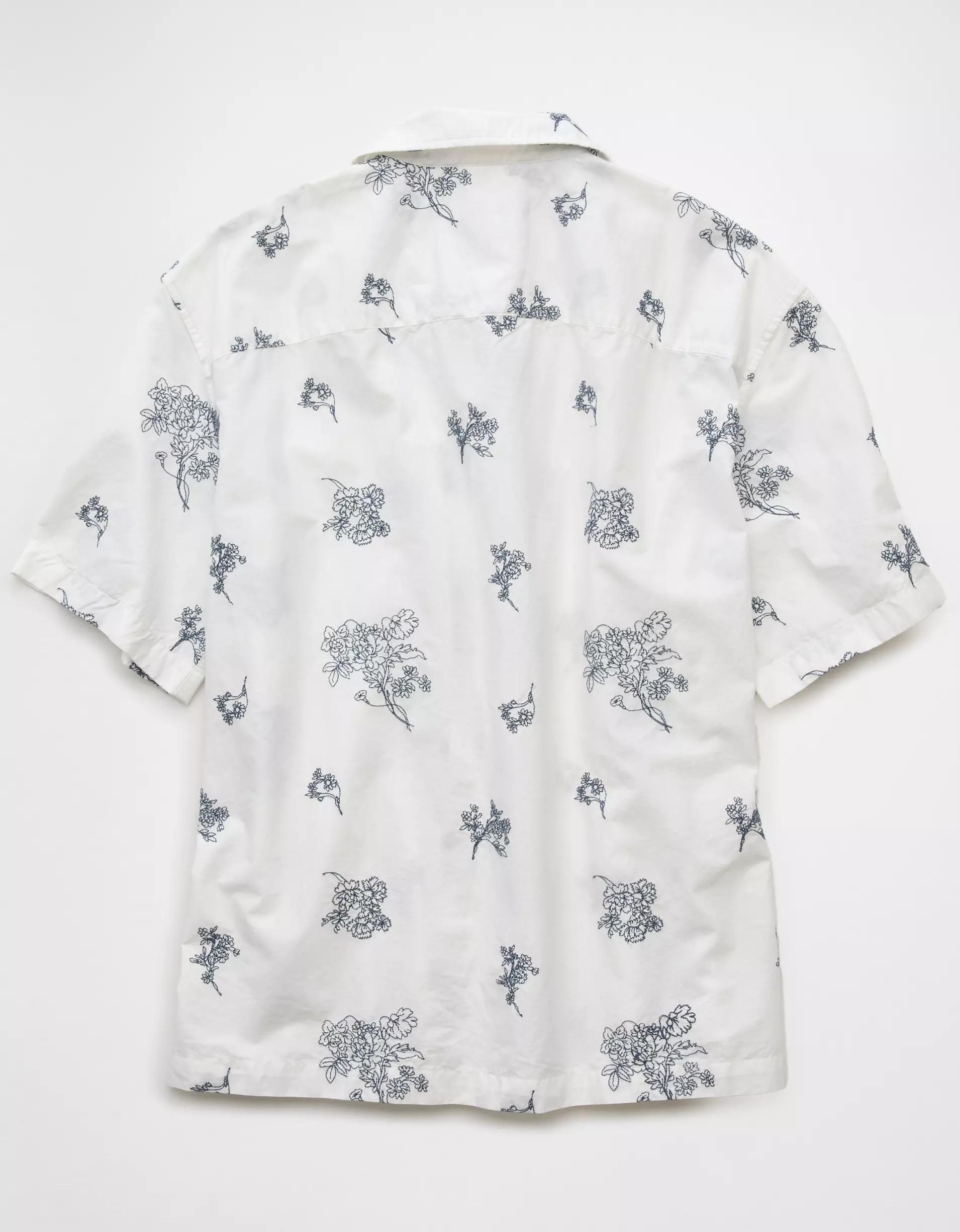 AE Poolside Floral Button-Up Shirt Product Image