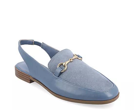 Journee Lainey Women's Tru Comfort Foam™ Flats, Size: 10, Blue Product Image