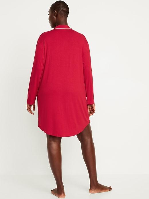 Knit Jersey Sleep Shirt Product Image