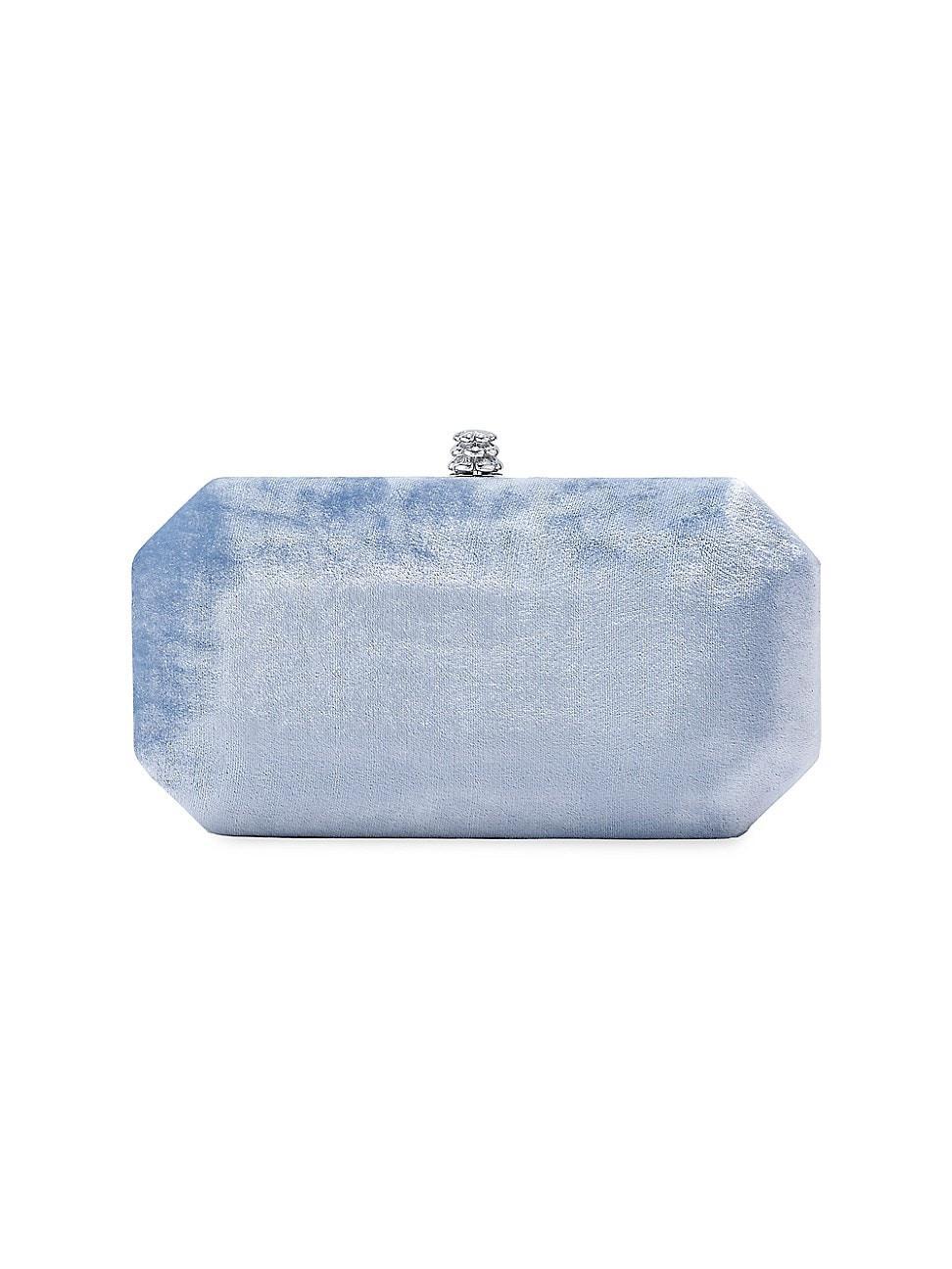 Womens Small Perry Clutch in Crushed Velvet Product Image