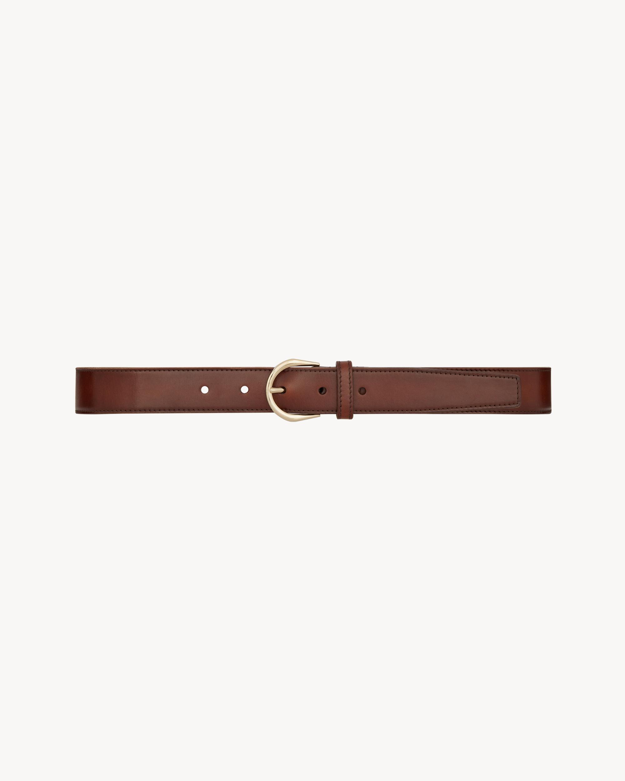 crescent moon belt in leather Product Image