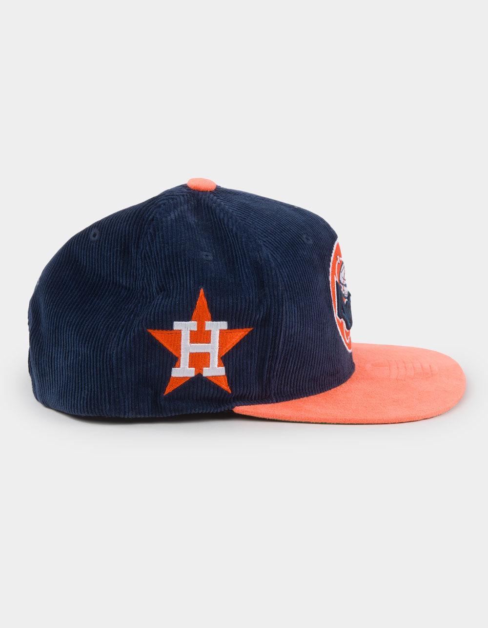 MITCHELL & NESS Houston Astros Corduroy Snapback Hat - BLUE COMBO Product Image