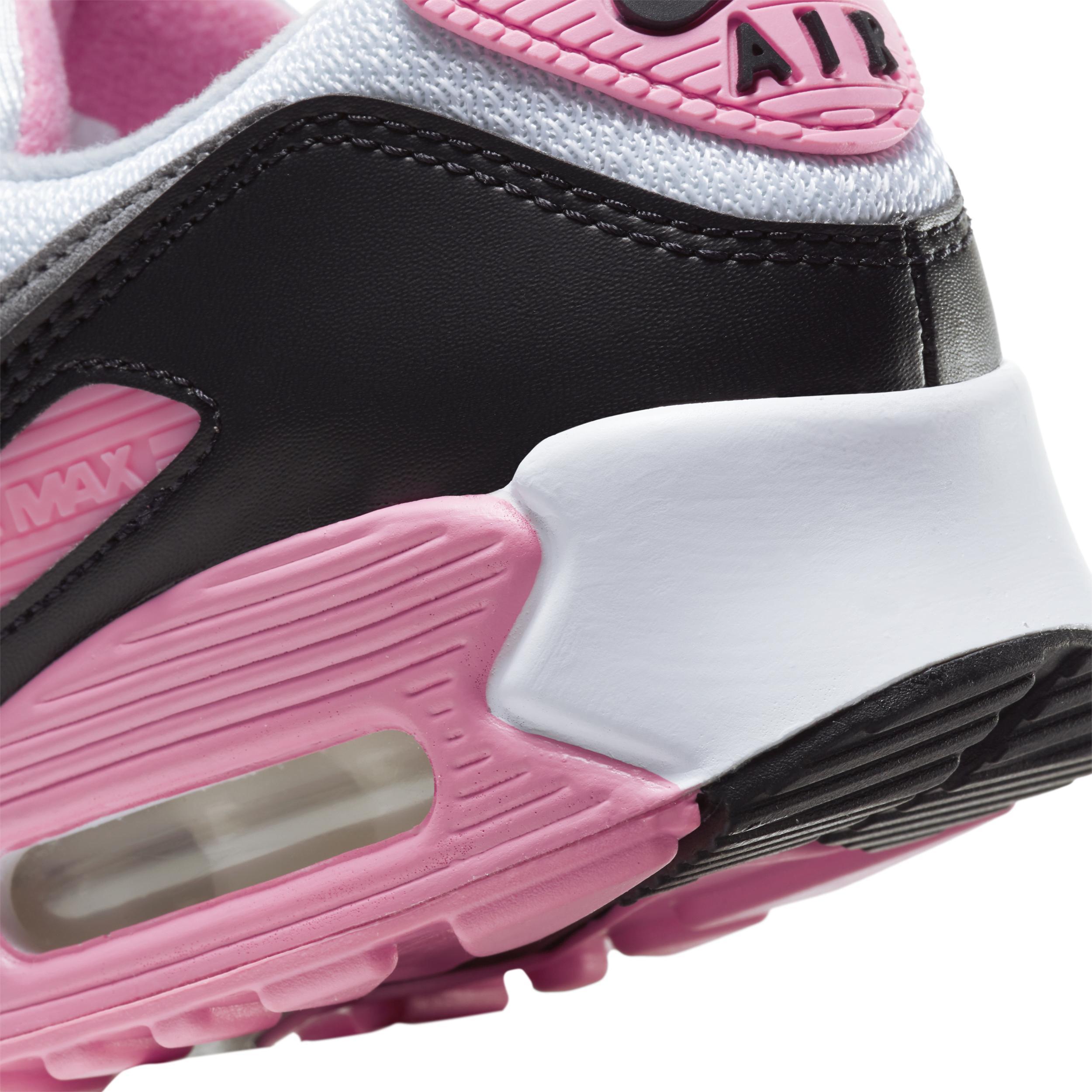 Nike Air Max 90 sneakers in gray and pink rose Product Image