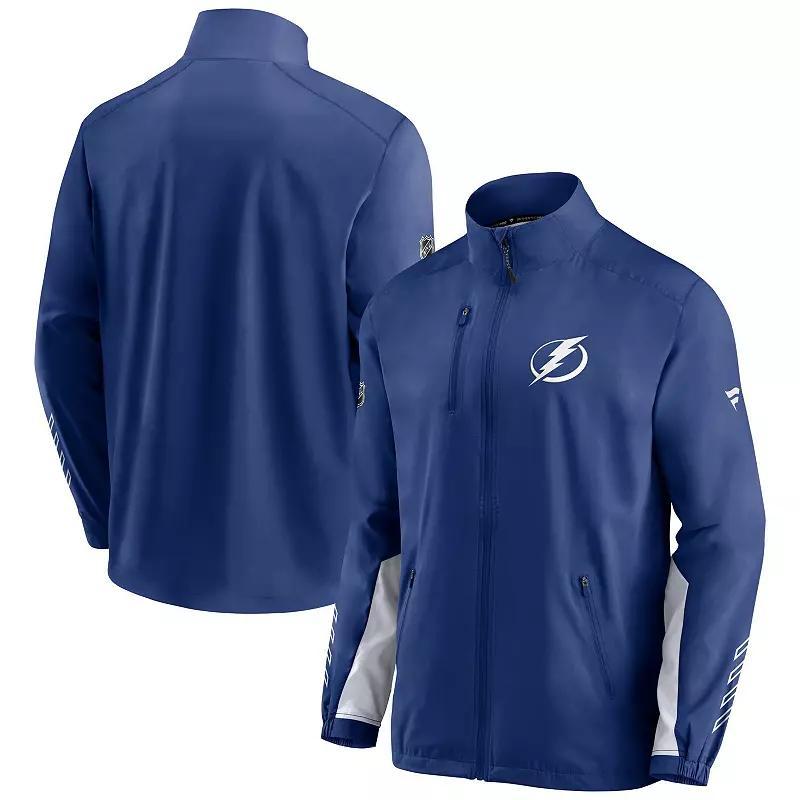 Men's Fanatics Branded Blue Tampa Bay Lightning Authentic Pro Locker Room Rinkside Full-Zip Jacket, Size: Medium, Lgh Blue Product Image