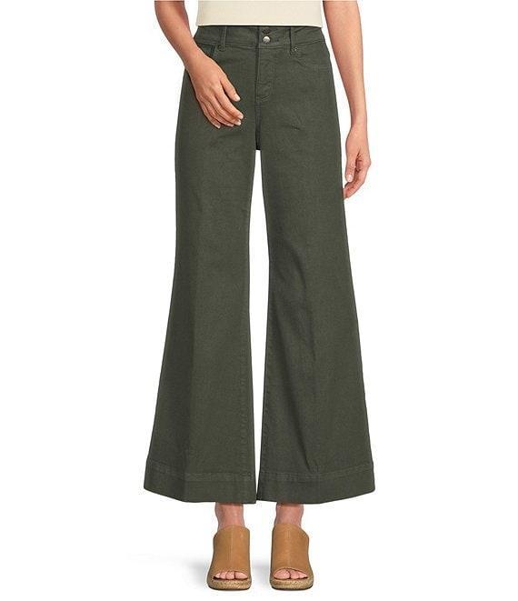 NYDJ Mia Stretch Denim High Rise Ankle Palazzo Jeans Product Image