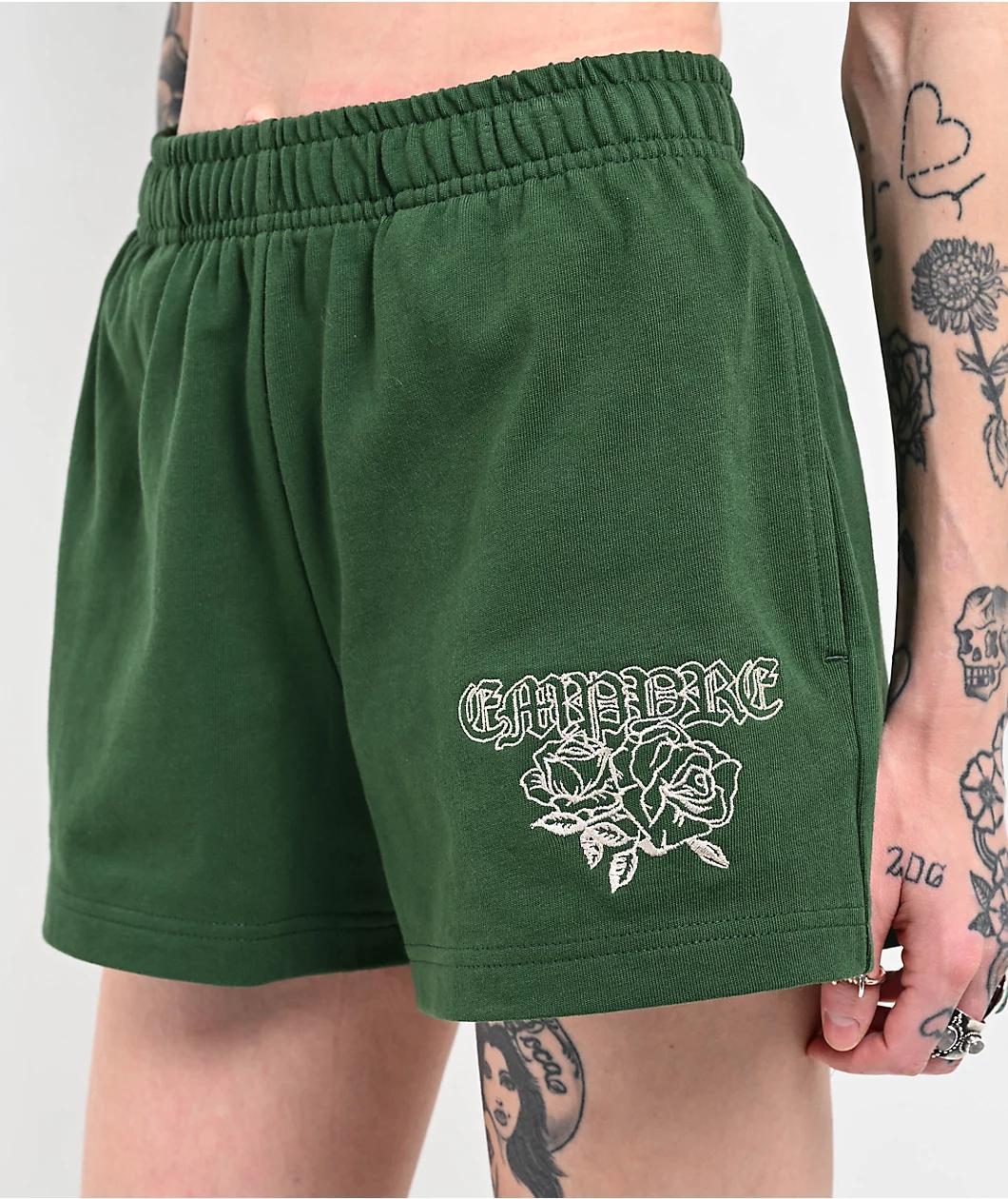 Empyre Jules Rose Green Sweat Shorts Product Image