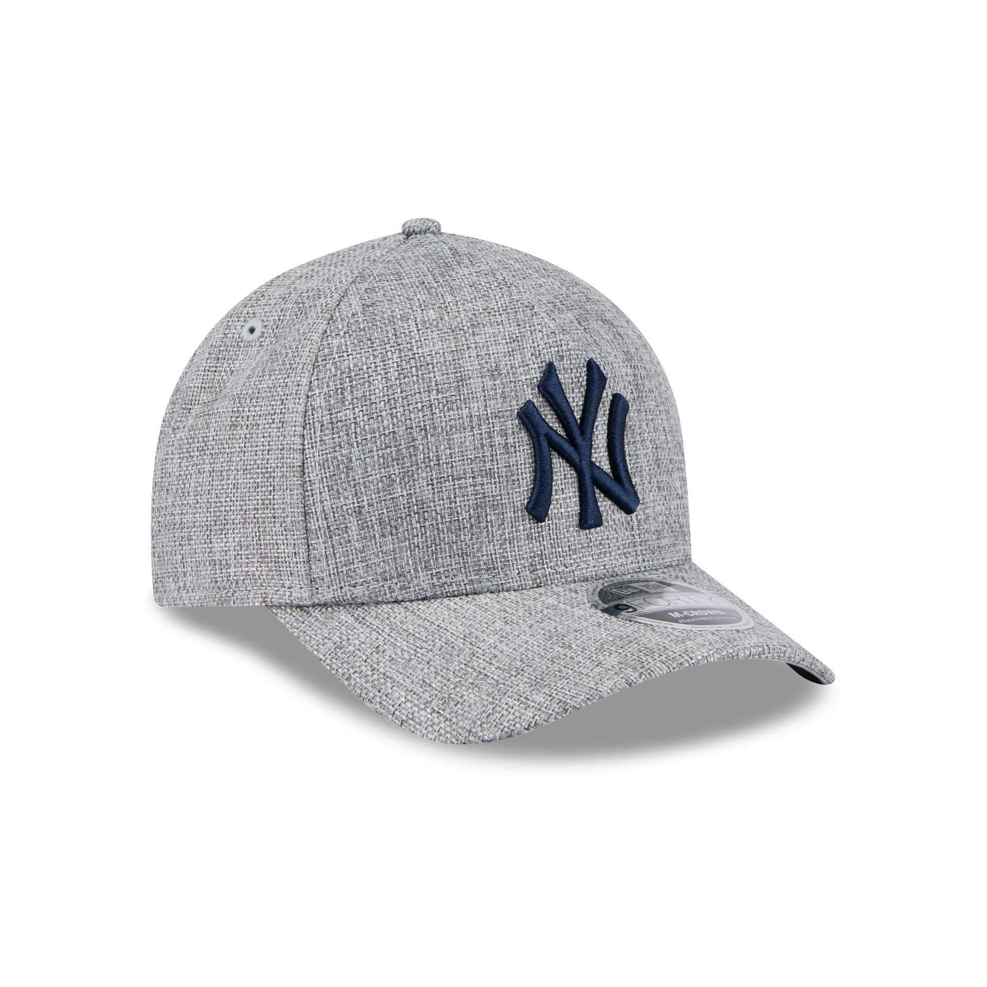 New York Yankees Cotton Weave Gray 9FORTY M-Crown A-Frame Snapback Hat Male Product Image