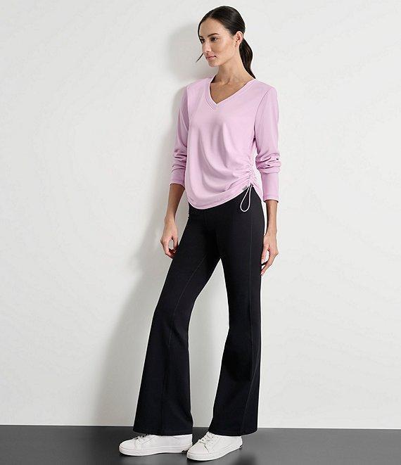 DKNY Sport by Donna Karan Balance High Waisted Flare Leg Leggings Product Image