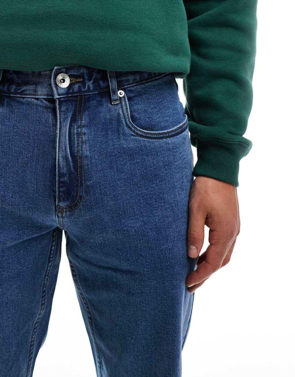Farah Elm slim jeans in worn rinse Product Image