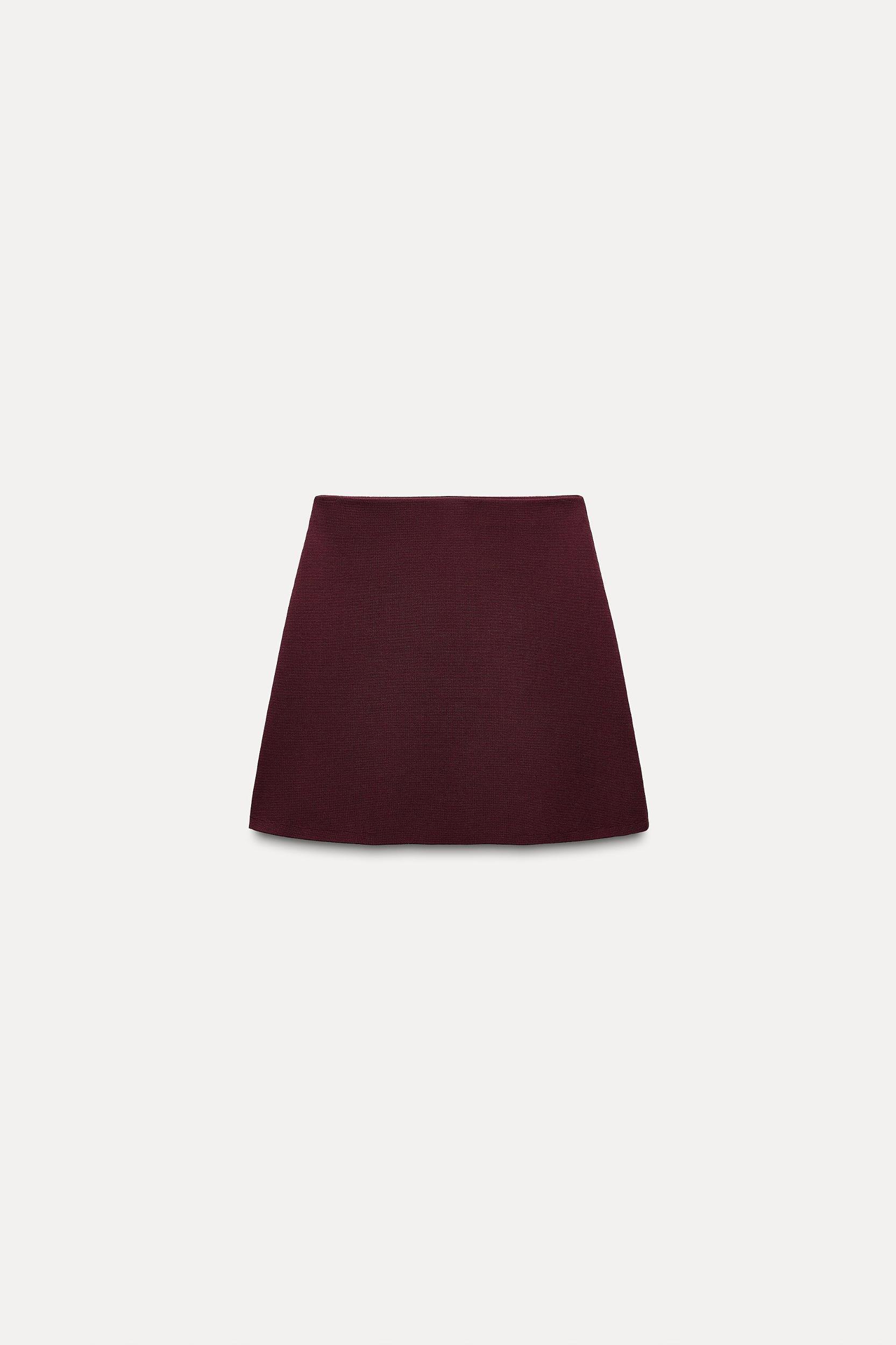 BASIC KNIT MINI SKIRT Product Image