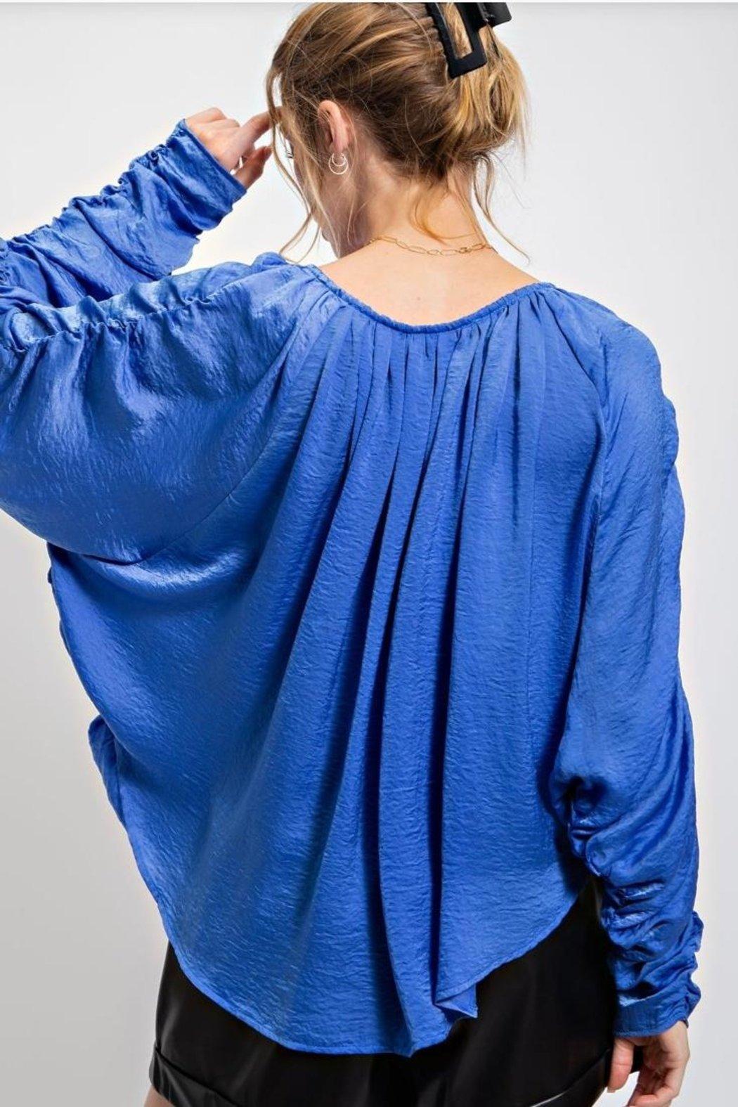 Top, Ruched Sleeve Product Image