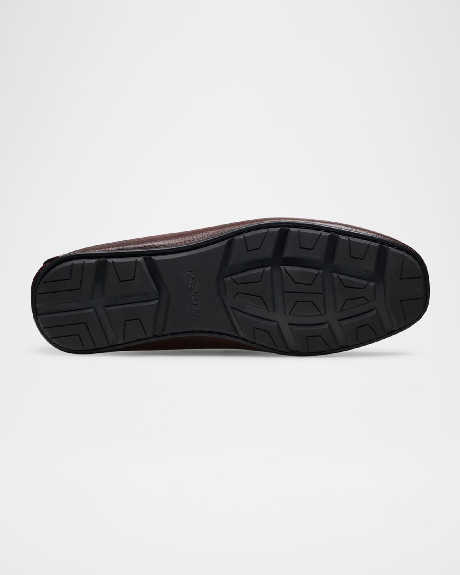 Men's Monterey Leather Braided-Bit Loafers Product Image