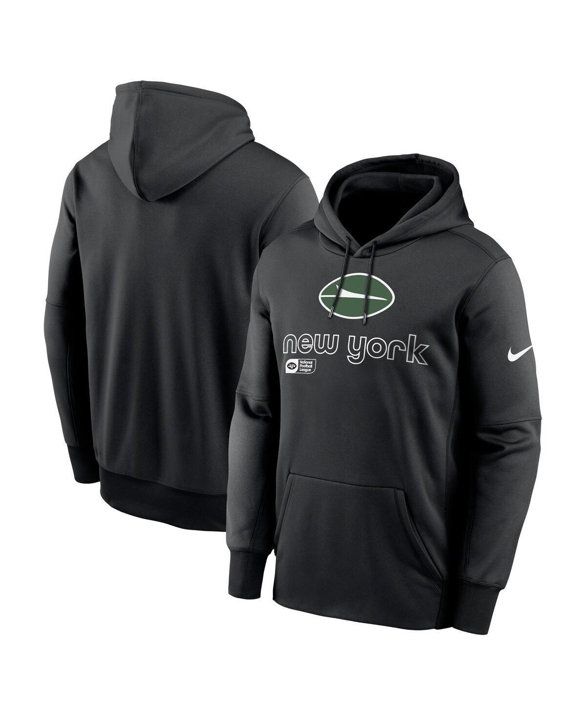 Men's Nike Black New York Jets Performance Pullover Hoodie, Size: 2XL Product Image