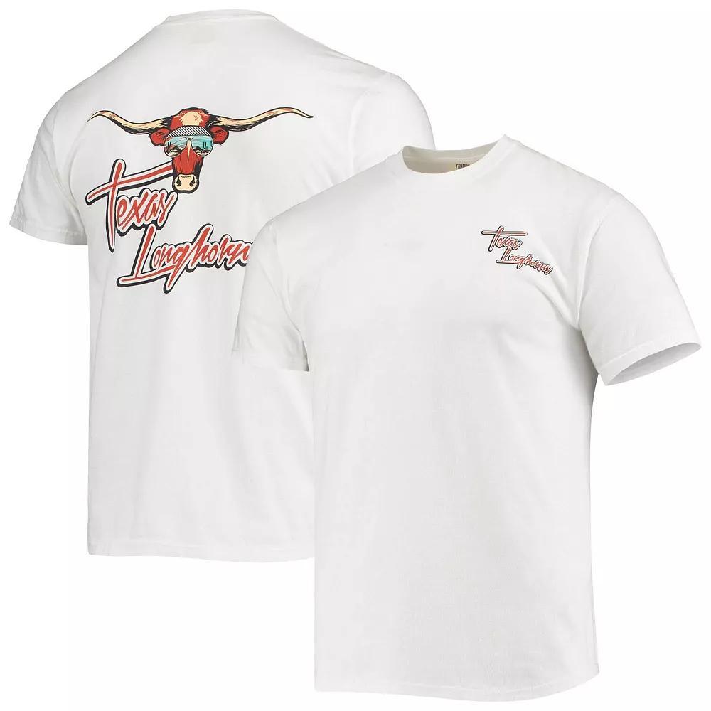 Men's White Texas Longhorns Mascot Bandana T-Shirt, Size: XL Product Image