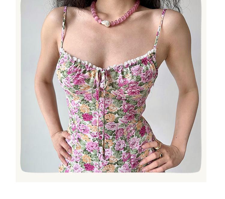 Spaghetti Strap Floral Mini Sundress Product Image