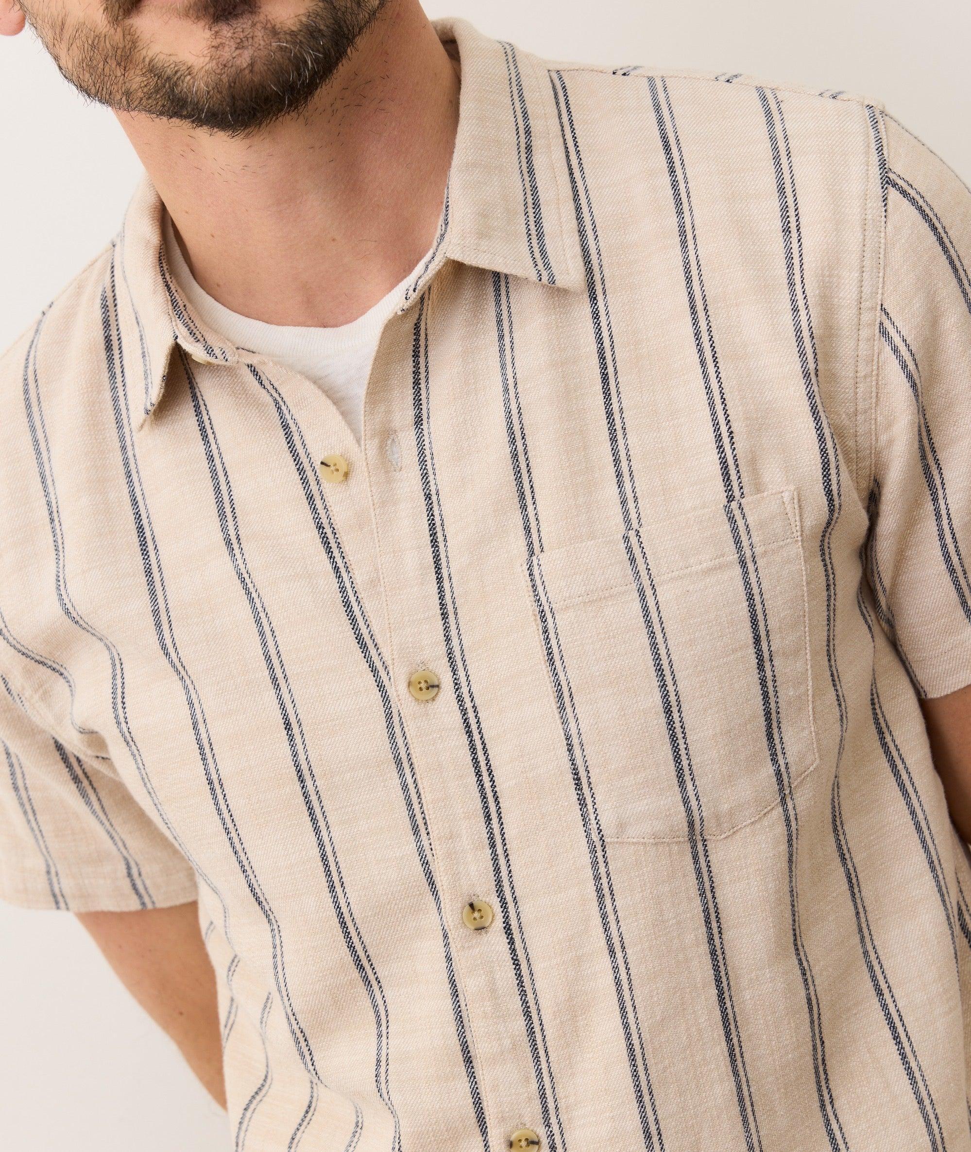 Stretch Selvage Short Sleeve Shirt Product Image