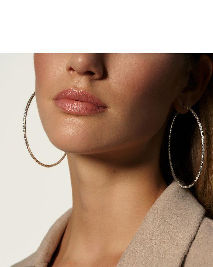 JOHN HARDY Sterling Silver Classic Chain Extra-large Hoop Earrings Product Image