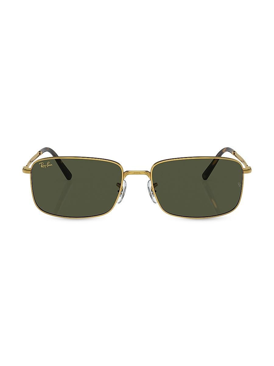 Mens RB3717 Metal Rectangular Sunglasses Product Image