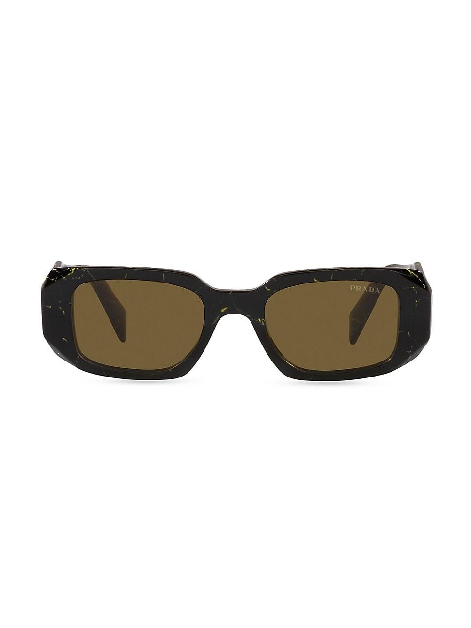 Womens 49MM Rectangle Sunglasses Product Image