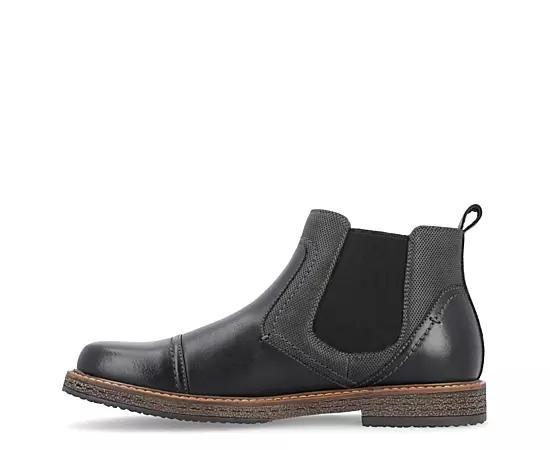 VANCE Lancaster Chelsea Men's Ankle Boots, Size: 10, Black Product Image
