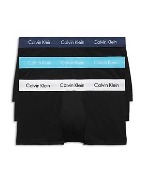 Calvin Klein Cotton Stretch Moisture Wicking Low Rise Trunks, Pack of 3 Product Image
