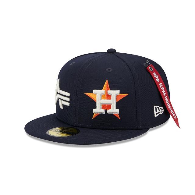 Alpha Industries X Houston Astros Dual Logo 59FIFTY Fitted Hat Male Product Image
