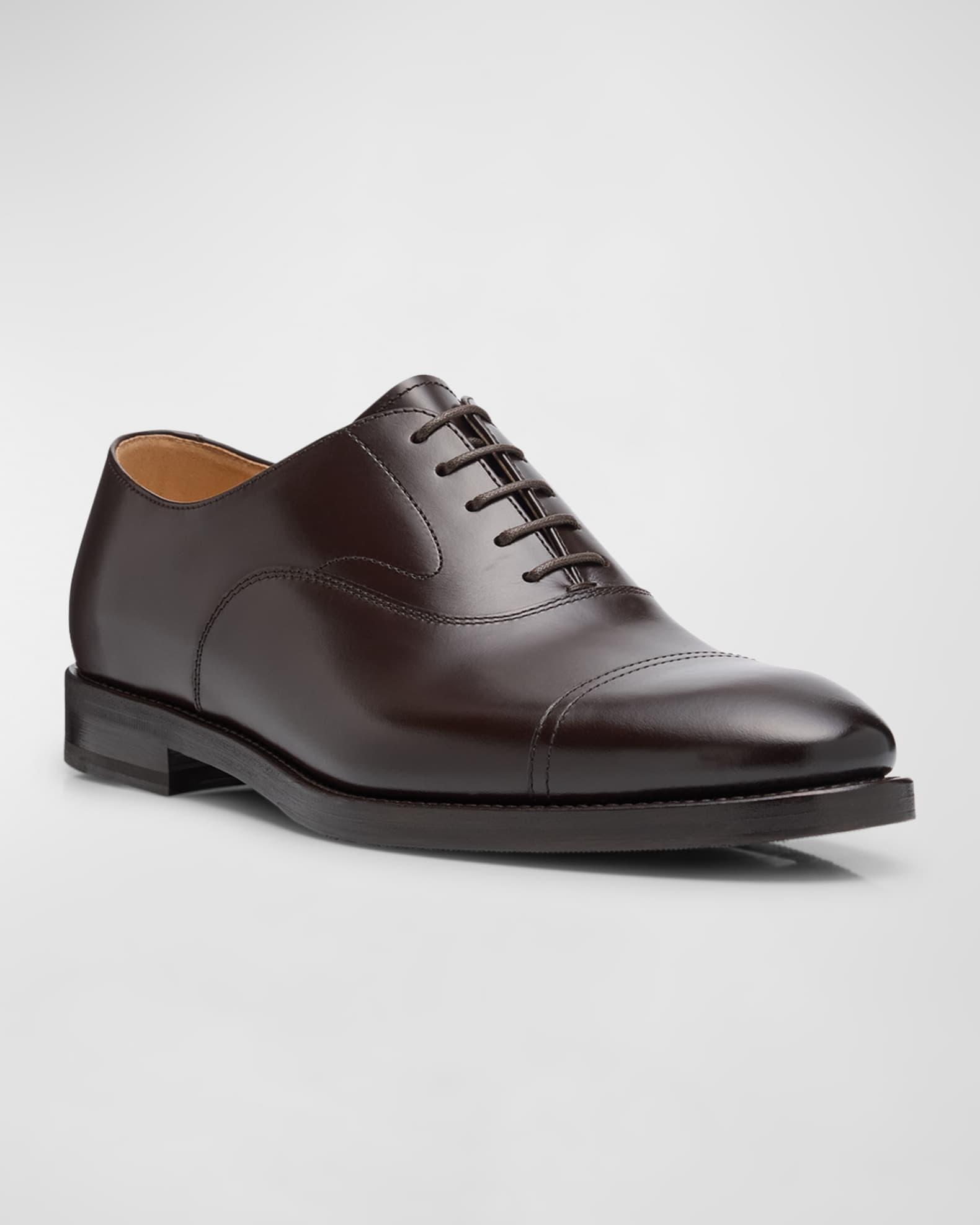 Men's Calf Leather Cap-Toe Oxfords Product Image