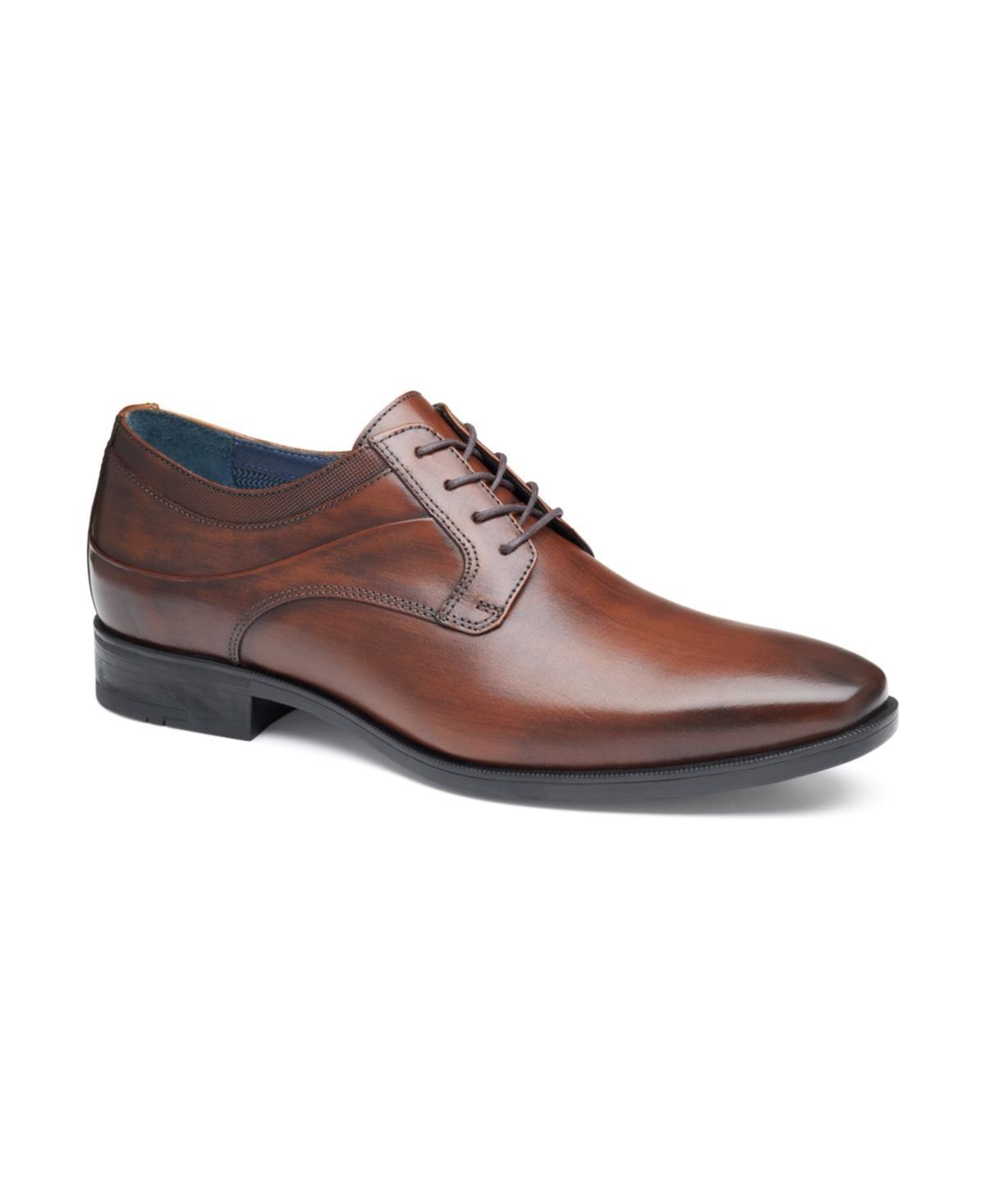 Johnston  Murphy Mens Gibbons Leather Plain Toe Lace Up Oxfords Product Image
