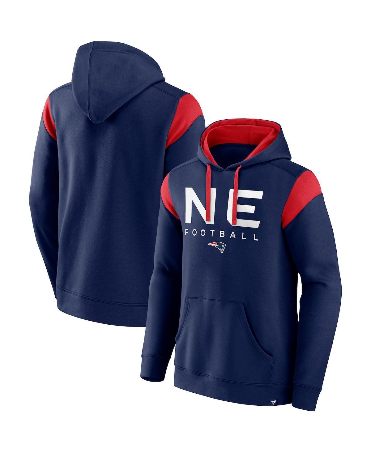 Men's Fanatics Branded Navy New England Patriots Call The Shot Pullover Hoodie, Size: 2XL, Blue Product Image