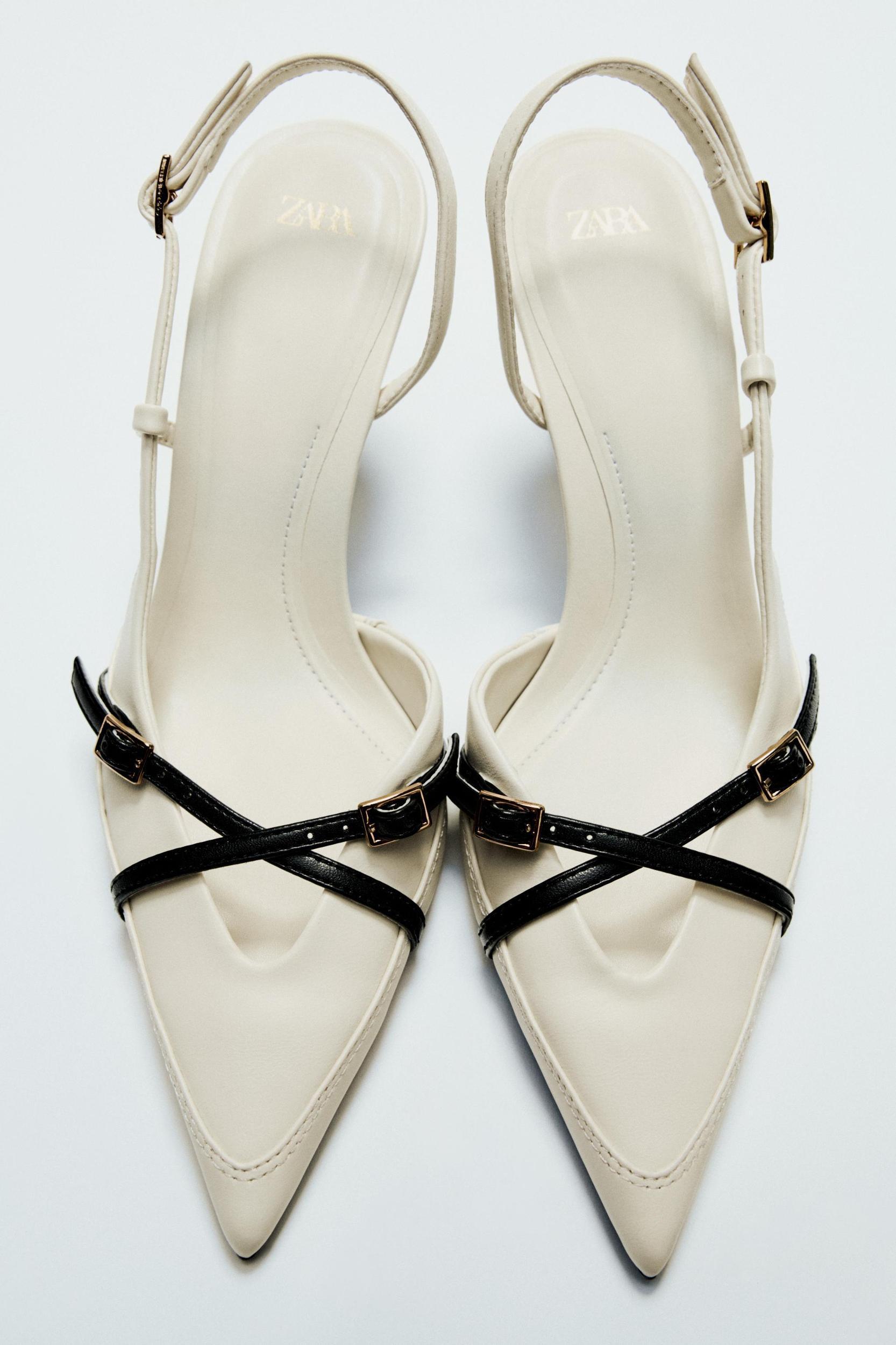 BUCKLED STRAP HEELED SHOES Product Image
